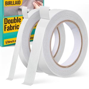 Premium Double-Sided Fabric Tape Combo Pack - 1/2 + 3/4inch x 49 FT