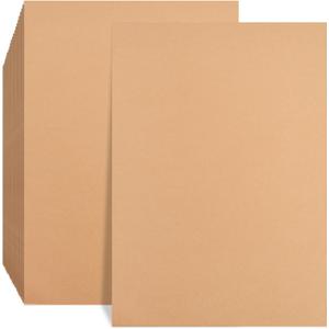 2 x SallyFashion 70 Sheets Brown Cardstock 8.5 x 11, 180gsm Kraft Card Stock Paper, Heavy Cardstock Printer Paper for Invitations, Scrapbooking, Crafts, Diy Cards, Decoration
