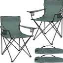 Joyfair Portable Camping Chair, Outdoor Lawn Folding Chairs for Adults, Heavy Duty Large Foldable Chairs for Beach, Fishing, Tailgating and More Outdoor Sport, Carry Bag & Cup Holder