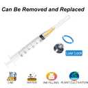 100pcs 3ml/cc 25G 5/8 inch（16mm）for Industrial Scientific Accessories, Refilling Liquid, Individually Wrapped