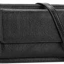 GAEKEAO Small Crossbody Bags for Women Vegan Leather Cell Phone Purse Wallet Women's Shoulder Handbags with Credit Card Slots (C01 Black)