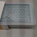 WIBIMEN Mini Ice Cube Trays, 0.55 Tiny Pebble Ice for Iced Coffee & Cocktails, Fast Chill, Easy Twist Release, Stackable with Lid & Storage Bin (2 Pack, Blue)