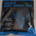 Lux Dual Grip Socks - Soccer Grip Socks for Men and Women. GripArray Performance & Comfort (Small, White)