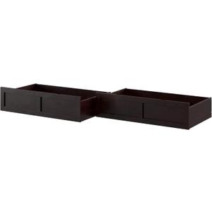 AFI, Set of 2 Extra Long Drawers Queen/King/Twin XL, Espresso
