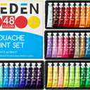 MEEDEN Gouache Paint Tube Set - 48 x 12ml (0.4 oz) Colors Art Paint Supplies for Artists Students Beginners - Rich Pigment Art Paints for Canvas Painting
