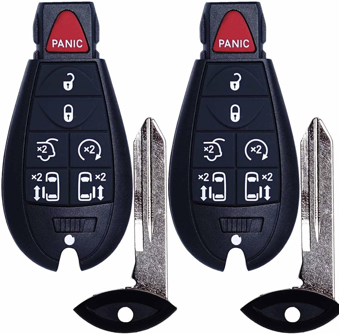 MechanMagic Key Fob Replacement Compatible for Chrysler Town and Country Dodge Grand Caravan 2008-2020 Car Keyless Entry Remote Control M3N5WY783X IYZ-C01C
