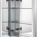 15 x 24 Medicine Cabinet, Recessed Mount Only, Two Adjustable Glass Shelves