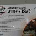 5 High-Capacity Emergency Water Straws Lightweight, Reusable, 1800-gallon Filters for Camping, Hiking, Travel, Biking, Survival, and Emergency Preparedness - No Expiration Date - Practical Survival
