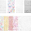 10 Sheets Face Jewels Pearl Stickers Self Adhesive Face Gems Hair Gems Stick On Rhinestones Festival Jewels Accessories Rave Prom Accessories for Faces Eye Makeup Nail Body Crafts