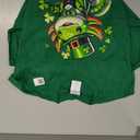 St. Patricks Day Axolotl Leprechaun Men Women Kids T-Shirt (Green, L)