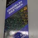 MoKo RGB Backlight Keyboard for PS5 Controller, Bluetooth Wireless Mini Gamepad Chatpad for PlayStation 5 with Upgraded Built-in Speaker & 3.5mm Audio Jack for PS5 Controller Accessories (Multi Colors)