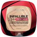 L'Oreal Paris Makeup Infallible Fresh Wear Foundation in a Powder, Up to 24H Wear, Waterproof, Ivory Buff, 0.31 oz. 