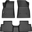 Binmotor-Floor Mats for Chevrolet/Chevy Cruze 2016-2019, Includes 1st+2nd Row, TPE Mat Custom All Weather Car Mats for Chevy Cruze Accessories