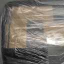 SAND MINE Reversible Mats, Plastic Straw Rug, Modern Area Rug, Large Floor Mat and Rug for Outdoors, RV, Patio, Backyard, Deck, Picnic, Beach, Trailer, Camping, Black & Brown, 9' x 12'