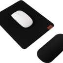 SenseAGE Ergonomic Detachable Mouse Pad with Wrist Rest Support, Adjustable Placement for Pain Relief, Non-Slip Base, for Computer & Laptop, Office Desk Accessories, 9.7 x 7.3 in (Black)