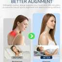 Cervical Neck Pillow for Side & Back Sleepers, Ergonomic Memory Foam Pillow for Sleep Apnea, Neck Pain Relief, Neck Support Pillow with Washable Pillowcase, Supportive Bed Pillow for Neck