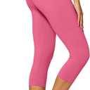 Conceited High Waisted Ultra Soft Leggings for Women - Full Length, Capri Length and Biker Shorts  (Small-Medium, Fuchsia Pink)