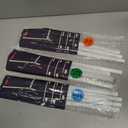 OUSHENG 3 Pack LED Outdoor Christmas Tree Light Show Decorations, Outside Lighted Cone Xmas Decor with Star Toppers for Yard Porch Backyard Patio, 4 Colors, 4ft 5ft 6ft