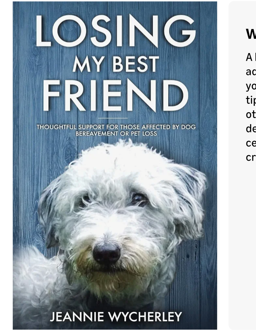 Losing My Best Friend: Thoughtful support for those affected by dog bereavement or pet loss