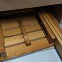URFORESTIC Portable Shower Bench-Bamboo Folding Shower Stool Seat Chair Fully Assembled-Hold Up to 500 LBS, Large