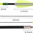 LWANO 28" Fiberglass Arrows - Archery Practice Target Arrows with Blunt Tips Durable Shaft for Youth Kids Children Beginners on Recurve&Long Bows(Pack of 12)