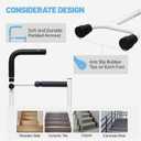 Stair Climbing Assist Cane, Adjustable Standing Stair Lift for Elderly, Stair Assist Cane Make Your Easy to Climb Stairs with Less Pain, Light Weight, Sturdy, Foam Handles