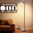 Floor Lamps for Living Room, 36W/2600LM Super Bright LED Floor Lamp with Remote and Touch Control, Stepless Dimmable 69" Tall Standing Lamp with 350 Rotating Head for Bedroom Office