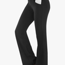 IUGA Bootcut Yoga Pants with Pockets for Women Wide Leg Pants High Waist Workout Pants Tummy Control Work Pants 4 Pockets Size XL