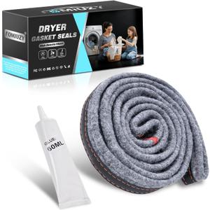 280114 Dryer Drum Felt Gasket Seal Repair Replacement Kit Fit for Whirlpool Duet Kenmore 110 Elite Maytag Bravos Amana KitchenAid Crosley Replaces PS970088 697694 W10166807 W10116343 W10521118