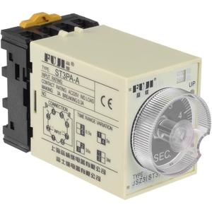 uxcell 24VAC/DC 5S 8 Terminals Range Adjustable Delay Timer Time Relay ST3PA-A with Base