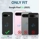 FNTCASE for Google Pixel 9A Case: Military Grade Rugged Cell Phone Cover with Kickstand & Belt Clip Holster | Shockproof TPU Protection Bumper Matte Textured Design | Heavy Duty Protector(Blue)