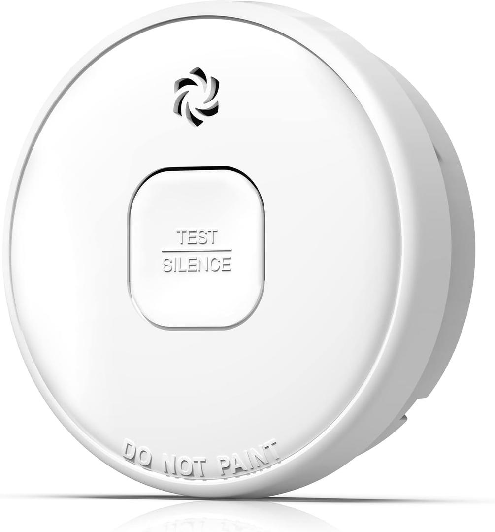 Smoke Detector, 10-Year Smoke Alarm with Photoelectric Sensor and Built-in 3V Lithum Battery, Fire Alarm with Test Button and Low Battery Warning, Fire Safety for Home,1 Pack Smoke Detector, 10-Year Smoke Alarm with Photoelectric Sensor and Built-in 3V Lithum Battery, Fire Alarm with Test Button and Low Battery Warning, Fire Safety for Home,1 Pack