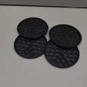 Wingcases Silicone Coasters for Drinks[4 Pack]- Cup Mat for Tabletop Protection-Non-Slip, Non-Stick, Coffee Table Decor, Great Gift for Any Occasion, Black