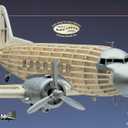 Guillow's Douglas DC-3 Model Kit, Small