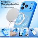 LOVE 3000 Designed for iPhone 17 Pro Case, Premium Silicone [Compatible with Magsafe][Soft Anti-Scratch Microfiber Lining] Shockproof Protective Phone Case for Men Women 6.3", Blue
