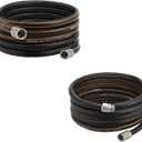 Giraffe Tools Garden Hose 30ft x 5/8", Custom Length, Heavy Duty, No Kink, Flexible with Leader Hose 12ft x 5/8", Custom Length, Heavy Duty, No Kink, Flexible