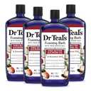 Dr Teal's Foaming Bath with Pure Epsom Salt, Shea Butter & Almond, 34 fl oz (Pack of 4)