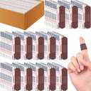 500 Count Brown Waterproof Adhesive Bandages Bulk 3/4" x 3" Adhesive Breathable Bandages for Sensitive Skin School Nurses Businesses Travel First Aid Kits Homeless Care Supplies Donations