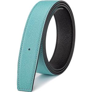 Vatee's Men/Women Reversible Genuine Leather Replacement Belt without Buckle 1.5"/1.25" Wide