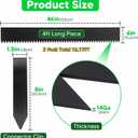 TMEE Landscape Edging Garden Lawn Border 46-Inch Strips, 6-Inch Depth Hammer-In Metal Edging for Landscaping With Clips, Total 19FT, Backyard/Lawn/Garden/Playground, 5 Pack