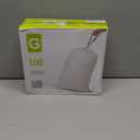 Code G Drawstring Trash Bags Compatible with simplehuman Code G | 8 Gallon 30L | 100 Count | 1.2 Mil | Heavy Duty White Custom Fit Garbage Liners (Pack of 1)