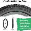 MOHEGIA Kids Bike Tire: 12.5/14/16/20 x2.125 Inch Folding Replacement Bicycle Tire,Compatible with BMX, MTB and Children Racing