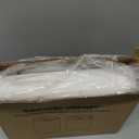 White Linen Tall Drum Lamp Shades Set of 2, 10"Top x10" Bottom x 13"High, Lampshade Replacement for Table Lamp Floor Lamp, Natural Linen Lampshades, Spider, Harp Holders Included, Easy Assembly