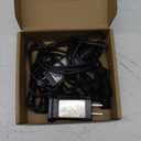 Kingdder 4 Pcs 12V Class 2 Power Supply Yard Inflatable Adapter Replacement with Y Shape 1 Male Divided 3 Female Spillter Connector Low Voltage for Christmas Inflatable LED Lights (15, Watts)