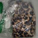 Floerns Women's Long Sleeve Mock Neck Slim Snakeskin T-Shirt Tops (Medium, Leopard)