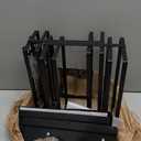 2 Pack Pull Out Spice Rack Organizer for Cabinet, 2 Tier Metal Slide Out Seasoning Organizer and Storage Heavy Duty Vertical Spice Rack Shelf Pullout for Kitchen Cabinets No Drilling (Black)