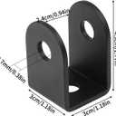 U Brackets for 1" Panels, 10 Pcs U Bracket for Mounting Stamped Alloy Steel, Thickness 0.1 inch Installation U Shaped Fasteners Brackets, 1 x 1 x 1 Inch (30x30x45mm)