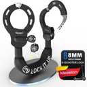 Mezelon Electric Scooter Lock, 8mm Chain Lock Bike Locks Heavy Duty Anti Theft with 3 Keys for E-Bike/Electric Scooters