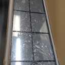 Muzilife Arched Full Length Window Mirror, 16x56 Windowpane Body Mirror with Metal Frame, Wall Mounted Hanging or Leaning for Door Bedroom, Living Room, Black, No Stand, Upgraded