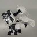 3 Pairs Women's White Ruffled Lace Frilly Anklet Socks White Bobby Socks with Retro Black Back Bow for Skirts (White)